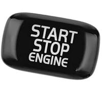 Vexilón Molduras interiores del coche Reemplace la cubierta Parada Arranque Botón motor Interruptores Embellecedor, para, para V40 V60 S60 S60L S80L Ajuste del interruptor de encendido(Schwarz)