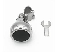 Vexilon Perilla de agarre bola con manija potencia for volante acero inoxidable 316, control manual auxiliar giratorio for barco, yate marino Componente del sistema de dirección del timón marino
