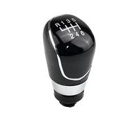 Vexilon Perilla de cambio marchas manual 5 y 6 velocidades for Ford, Focus, 2 MK2 FL C-MAX 2006-2011 MK3 MK4 MK7 Galaxy con cubierta cuero a prueba polvo Pomo de palanca de cambios(6 Speed-Black-B)