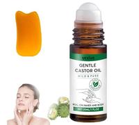 Vexivo Organic Castor Oil Roll-On, Cold Pressed Castor Oil Roller For Face, Pure Cold-Pressed, Unrefined, Firming skin, Vexivo Castor Oils Roller For All Skin (1 pc)