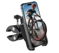 Vexloria Support Téléphone Vélo, Antivibration, Rotatif à 360°, Support Téléphone Moto et Trottinette, Détachable pour Manubrio Universel, Compatible Avec Téléphones de 5.5 à 7 Pouces,VMH02
