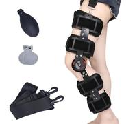 Vexorium Férula de Rodilla Post-operatoria con Bisagra Ajustable, Ortesis Soporte de Rodilla Rodillera para Rotura de Menisco, Lesiones ACL, Recuperación Adulto,Left