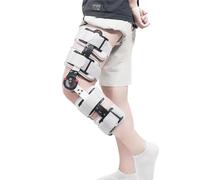 Vexorium Férula de Rodilla post-operatoria con Bisagra, Ajustable Ortesis Soporte de Rodilla Rodillera para Rotura de Menisco, Lesiones ACL, Recuperación Adulto,Left