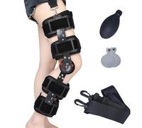 Vexorium Férula de Rodilla Post-operatoria con Bisagra Ajustable, Ortesis Soporte de Rodilla Rodillera para Rotura de Menisco, Lesiones ACL, Recuperación Adulto,Right