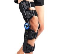 Vexorium Ortesis de Rodilla postquirúrgica,Rodillera con bisagras ROM, inmovilizador de Rodilla Ajustable para postoperatorio para Lesiones de ligamento Cruzado Anterior,Right Side