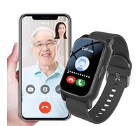 Vexorium Reloj Inteligente para Mayores con Detección de Caídas, GPS y Botón SOS, para Alzheimer, Demencia y Autismo,Negro