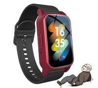 Vexorium Reloj Inteligente para Mayores con Detección de Caídas, GPS y Pulsera SOS para Alzheimer, Demencia y Autismo,Rojo