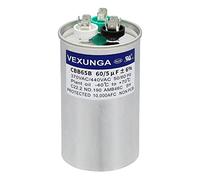 VEXUNGA 60/5 uF 60+5 MFD 370VAC or 440VAC Dual Run Start Round A/C Capacitor