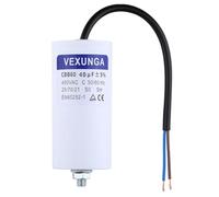 VEXUNGA CBB60 Condensador de Arranque para Motor 40uF 450V Condensadores Motores Electricos Monofasicos 40µF 450 VAC 50x106MM 50/60Hz con Cable M8