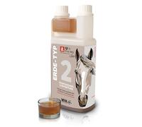 VEYA® By STRÖH Tierra tipo 2 metabolismo y desintoxicación para caballos líquidos (1 l) • metabolismo zumo de hierbas para hígado y riñones • Con cardo mariano y alcachofa • Para caballo tipo tierra