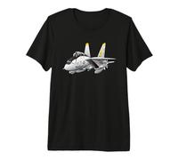 VF-21 F-14 Tomcat Fighter Jet Avión Dibujos Animados Camiseta Premium