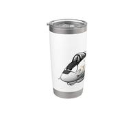 VF-21 F-14 Tomcat Fighter Jet Avión Dibujos Animados Vaso térmico de acero inoxidable de doble pared