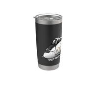 VF-21 F-14 Tomcat Fighter Jet Avión Dibujos Animados Vaso térmico de acero inoxidable de doble pared