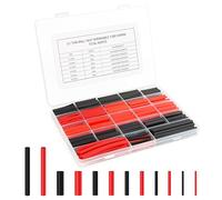 VFANDV 300 Pcs de Tubo Termorretráctil 3: 1, Tubo Termoretractil para Cables, Poliolefina Tubo Termoretráctil Envoltura de Alambre 2 Color 6 Tamaño, para Protección el Cable, Prevenir la Corrosión