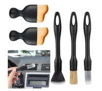 VFANDV Cepillo Limpieza Coche, 5 Piezas Limpieza Coche Interior Cepillo Limpieza Coche Cepillo para Rejillas de Ventilación de Automóviles y Salpicaderos (5pcs - 4 Estilos)