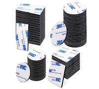 VFANDV Cinta de Doble Cara Extrafuerte, 120 Piezas Adhesivo Impermeable 3 Formas (Azul)