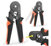 VFANDV Crimpadora para Conectores Aislado, Grimpadora Cables Electricos 0.25-6 mm², Kit de Crimpadora de Terminales Profesional, Herramientas para Electricista, Engarzadora de Terminales Preaislados