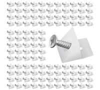 VFANDV Cuñas de Reparación Soporte Fijación, Cuñas Estabilizadores Posterior Plana Estabilizadores con Tornillos Cuñas de Cajón Cuñas de Inferior Cajón Plastico para Cajones y Muebles (80)