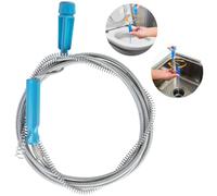 VFANDV Desatascador Tuberías, 300cm x 6mm Espiral de Limpieza de Tuberías Alambre Desatascador Tuberias Profesional Desatascador WC y Ducha Desatascador Fregadero Muelle Desatascador (Azul)