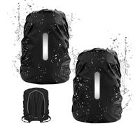 VFANDV Funda Impermeable para Mochila, 2 Pcs 30~40L Cubierta de Bolsa, Funda Lluvia para Mochilas, para Senderismo, Camping, Turismo, Ciclismo