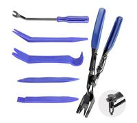 VFANDV Herramientas Desmontaje Coche, 6 Pcs Kit de Herramientas Desmontaje Coche, Desmontadores de Plastico del Panel Frontal del Coche, para Desmontar Audio Vehículo Radio Interior Recubrimiento