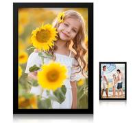 VFANDV Marco de Fotos A4, 21x 29,7cm Marcos de Fotos con Ventana de Decoración del Hogar Marco de Madera Marco de Fotos A4 para Paisaje Fiestas Retrato Certificados Negro