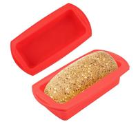 VFANDV Moldes Silicona 2 Piezas, Molde Bizcocho Silicona Rectangular Moldes de Silicona Antiadherentes Moldes Silicona Reposteria Molde silicona para Hornear Pan, Pasteles, Tostadas