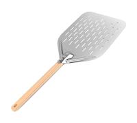 VFANDV Pala para Pizza Horno, 40x30cm Soporte de Superficie Grande Profesional Pala para Pizzas Perforada de Acero Inoxidable para Barbacoa, Cocinar Pizzas, Pan