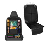 VFANDV Protector Asiento Coche Silla Bebe, Protector Asiento Coche Niños Compatible Isofix Antideslizante Impermeable Protector Asiento Coche Universal Protector Seguro Respaldo para Asiento Infantil