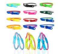 VFANDV Pulseras Cremallera, 18 Pcs Pulseras con Juguetes Sensoriales 15 Colores Pulseras Niños Niña Pulseras con Cremallera de Colores Mezclados para Regalos de Fiesta de Cumpleaños