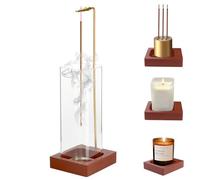 VFANDV Quemador de Incienso, Soporte para Incienso Invertido de Madera Soporte de Incienso de Madera, Porta Incienso para Dormitorios, Salas de Meditación, Oficina, Yoga