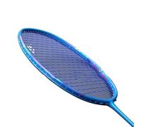 VFdthR Badminton Set Raqueta de bádminton Fibra Carbono superligera 8U 62G G5, Raqueta Entrenamiento Ofensiva con Cuerdas for Adultos(Blue)