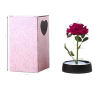VFdthR Rosa De Cristal Rosa de Cristal, Rosa for Siempre, eterna, Flor Artificial, Aspecto Realista, lámina en cúpula, día la Madre, graduación, Regalos Boda, Regalo Dama Honor(S3)