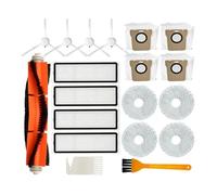 VFEBTSD Cepillo Lateral Principal ABBK, Filtro HEPA, Bolsa for Polvo, paño de fregona, como se Muestra, Accesorios for Robot de Barrido compatibles con Xiaomi Robot Vacuum X10+ X10 Plus B1