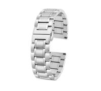 VFEBTSD Compatible con Casio Hamilton Karki Aviation Field Series Metal Acero inoxidable Cool Shark Net Pulsera Correa de reloj Correa de reloj 20 mm 22 mm(3101 silver,20mm)