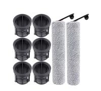 VFEBTSD Compatible con H14 Pro H20 Ultra H30 Ultra H13Pro Repuestos Robot Aspirador Lavado de Pisos Cepillo de Fregado Filtro HEPA Accesorios(10)