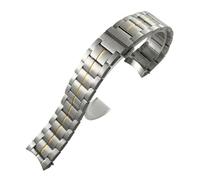 VFEBTSD Compatible con Tissot T086 1853 Classic .407 .408 correa de reloj de acero inoxidable de 22 mm, pulseras de plata maciza, oro rosa, High Quality