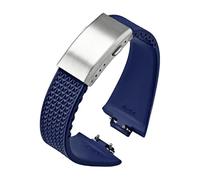 VFEBTSD Correa de caucho fluorado compatible con Tissot PRX Series Super Player (35 mm, 40 mm), FKM, for mujer y hombre, hebilla plegable liberación rápida, 11 12(Royal blue,12mm)