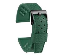 VFEBTSD Correa de caucho tropical compatible con Oris Seiko Citizen Watch Band 20 mm 22 silicona reloj inteligente resistente al agua(Green-black,22mm)