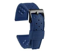 VFEBTSD Correa de caucho tropical compatible con Oris Seiko Citizen Watch Band 20 mm 22 silicona reloj inteligente resistente al agua(Blue-black,22mm)