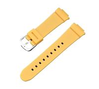 VFEBTSD Correa de goma compatible con Casio -G BGA-130/160/161 BGD-140/141 BGD-5000, for hombre y mujer, deportiva, resistente al agua, repuesto pulsera(Yellow)