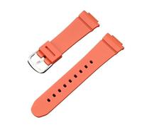 VFEBTSD Correa de goma compatible con Casio -G BGA-130/160/161 BGD-140/141 BGD-5000, for hombre y mujer, deportiva, resistente al agua, repuesto pulsera(Orange)