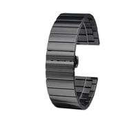 VFEBTSD Correa de reloj Casio Hamilton Karki Aviation Field Series de metal de acero inoxidable Cool Shark Net de 20 mm y 22 mm, 22mm