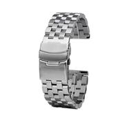 VFEBTSD Correa de reloj Casio Hamilton Karki Aviation Field Series de metal de acero inoxidable Cool Shark Net de 20 mm y 22 mm, 20mm