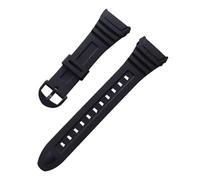 VFEBTSD Correa de reloj compatible con Casio W-96H 3239 for deportes al aire libre, impermeable, goma, hebilla plástico o acero, silicona, 18 mm