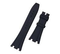 VFEBTSD Correa de reloj de 26 mm compatible con AP Strap GA2100 Royal Oak Offshore correa de reloj negra plegable/hebilla de pin, accesorios de goma suave, 27MM_BLACK PIN BUCKLE