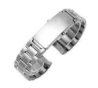 VFEBTSD Correa de reloj de acero inoxidable 316L plateada de 18 mm, 20 mm, 22 mm, compatible con Omega Seamaster compatible con Speedmaster Planet Ocean Belt, 22mm, Acetato, No es una piedra preciosa