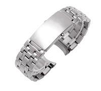 VFEBTSD Correa de reloj de acero inoxidable 316L plateada de 18 mm, 20 mm, 22 mm, compatible con Omega Seamaster compatible con Speedmaster Planet Ocean Belt, 22mm, Acetato, No es una piedra preciosa