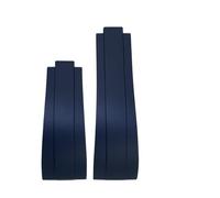 VFEBTSD Correa de reloj de goma compatible con Rolex Daytona Yacht Master Oysterflex de 20 mm, 21 mm, 18 mm, 19 mm, correa de silicona de ajuste fino (azul, 20 mm, sin hebilla)