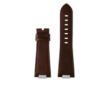 VFEBTSD Correa de reloj de piel auténtica con eslabones de extremo de acero compatible con Tissot PRX Series T137.407/410 Super Player, correa azul, talla única